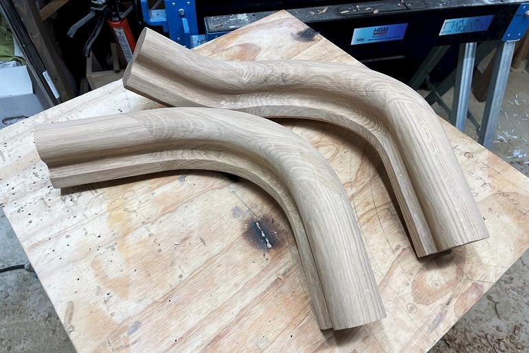 Handgemaakte kromstukken op bestelling.